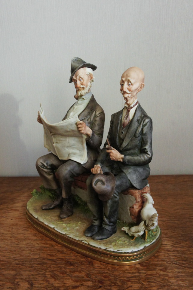Утренние новости, Giuseppe Cappe, Capodimonte, статуэтка