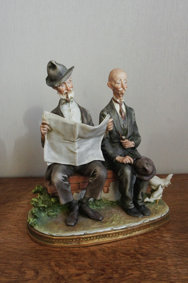 Утренние новости, Giuseppe Cappe, Capodimonte, статуэтка