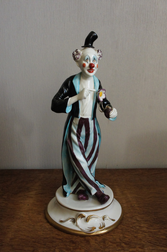 Клоун шутник, Cesare Villari, Capodimonte, статуэтка