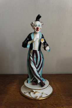 Клоун шутник, Cesare Villari, Каподимонте, фарфоровая статуэтка. KunstGalerie