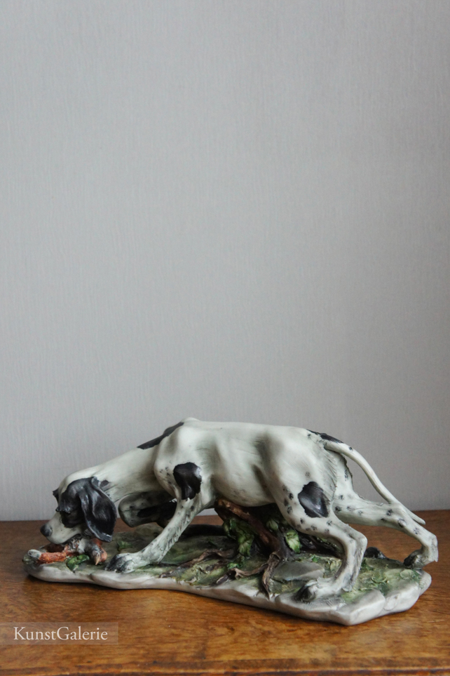 Охотничий пес, Cortese, Capodimonte, статуэтка