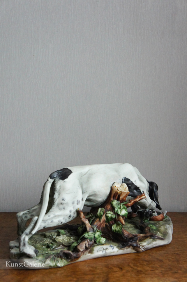 Охотничий пес, Cortese, Capodimonte, статуэтка