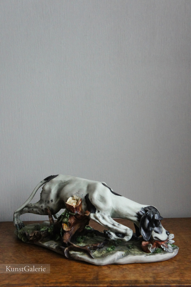 Охотничий пес, Cortese, Capodimonte, статуэтка