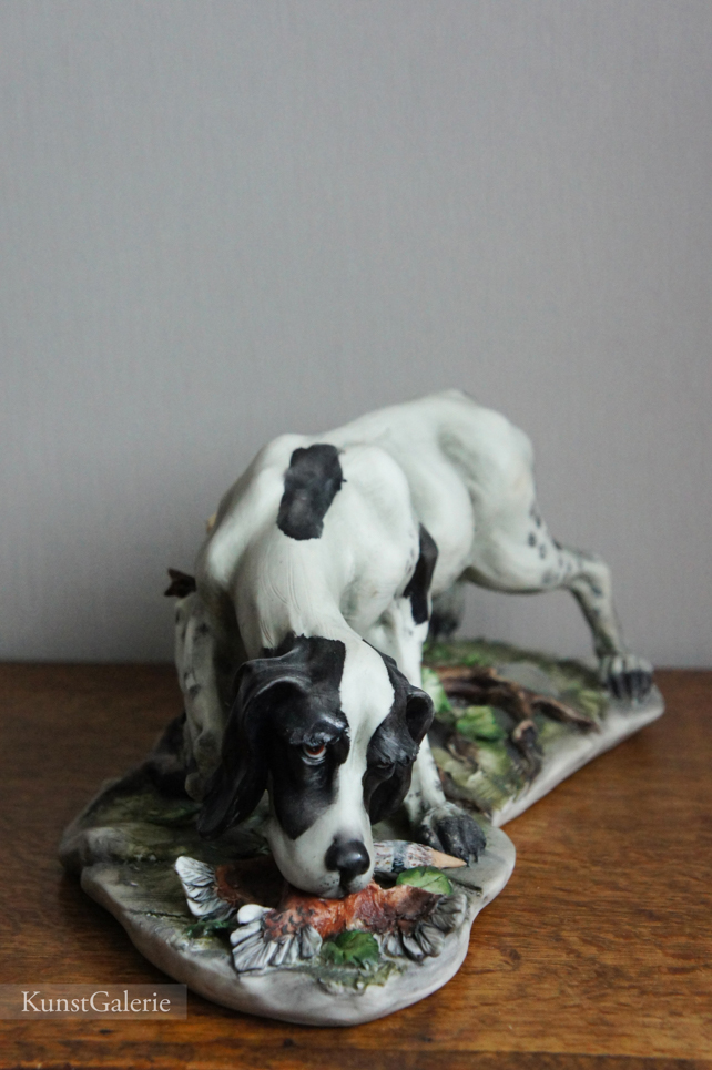 Охотничий пес, Cortese, Capodimonte, статуэтка