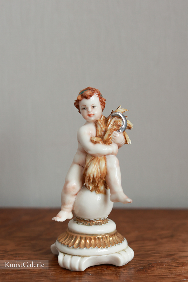 Малыш с сеном, Porcellane Principe, Capodimonte, статуэтка