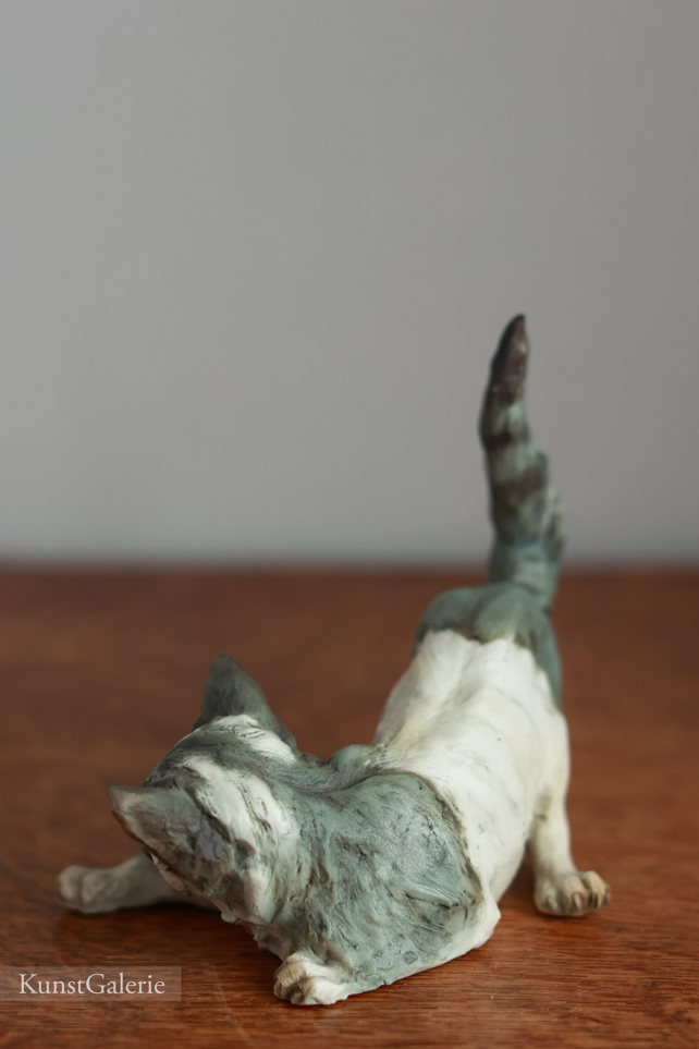 Играющий кот, Giuseppe Tagliariol, Capodimonte, статуэтка