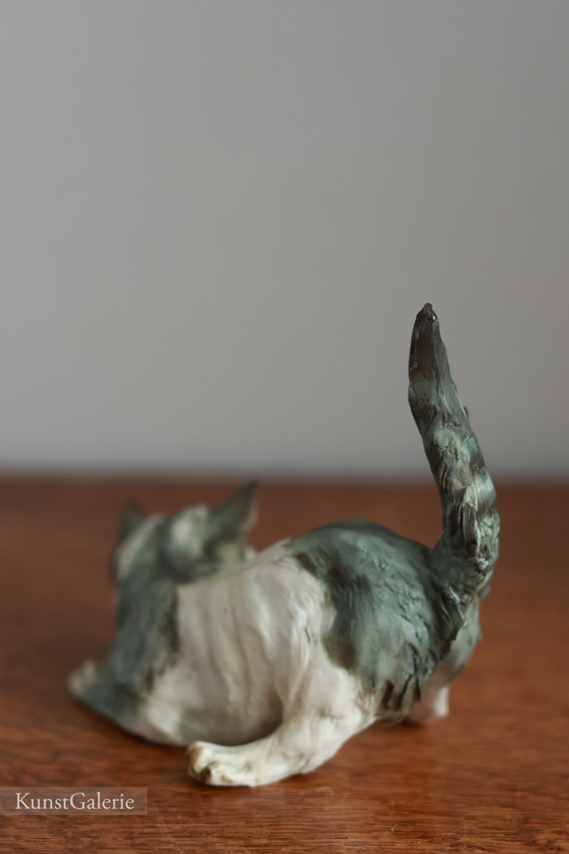 Играющий кот, Giuseppe Tagliariol, Capodimonte, статуэтка