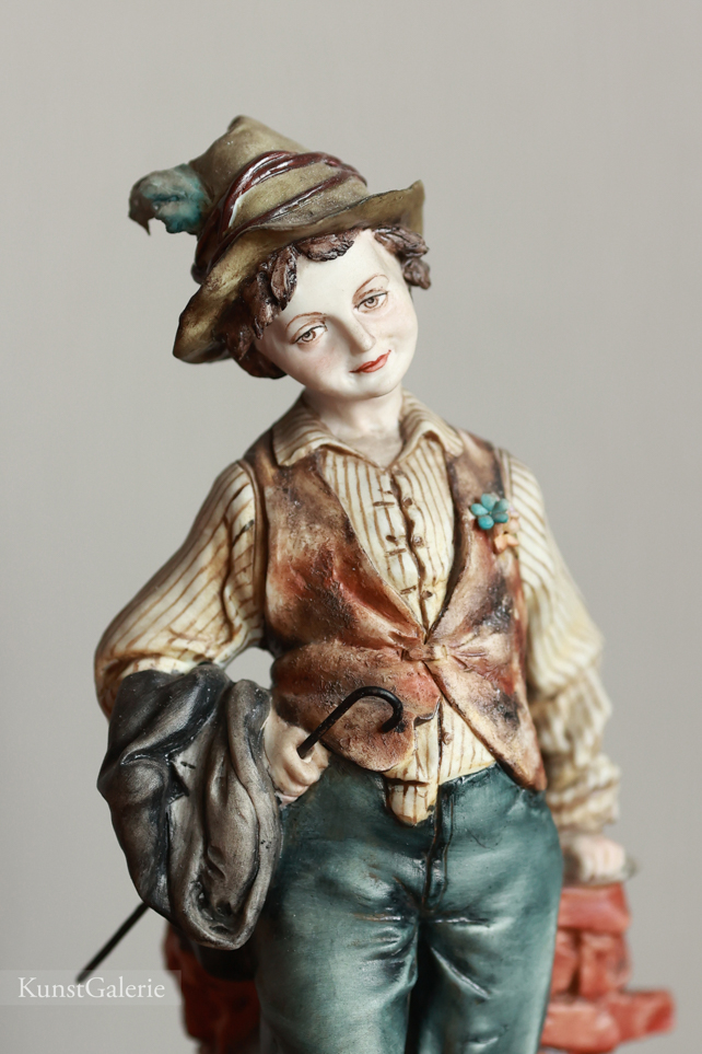 Мальчик с тростью, Tyche Bruno, Capodimonte, статуэтка