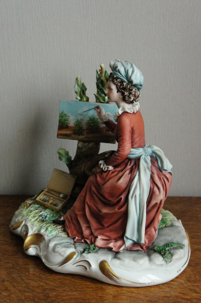Художница на пленэре, Ipa, Capodimonte, статуэтка