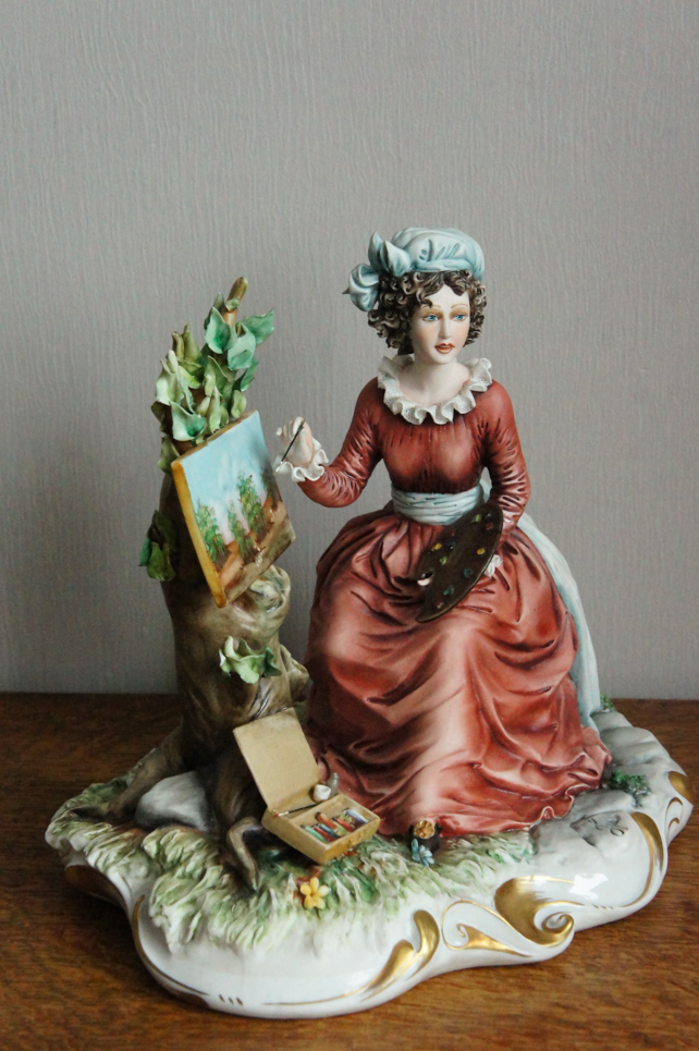Художница на пленэре, Ipa, Capodimonte, статуэтка