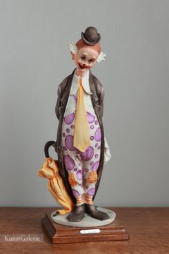 Клоун с зонтиком, Giuseppe Armani, Florence, Capodimonte, статуэтка, KunstGalerie.ru