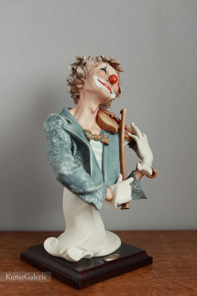 Клоун со скрипкой, Giuseppe Armani, статуэтка