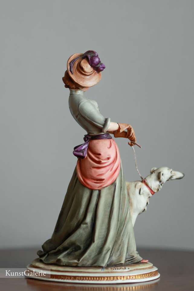 Леди с борзой, Bruno Merli, Capodimonte, статуэтка