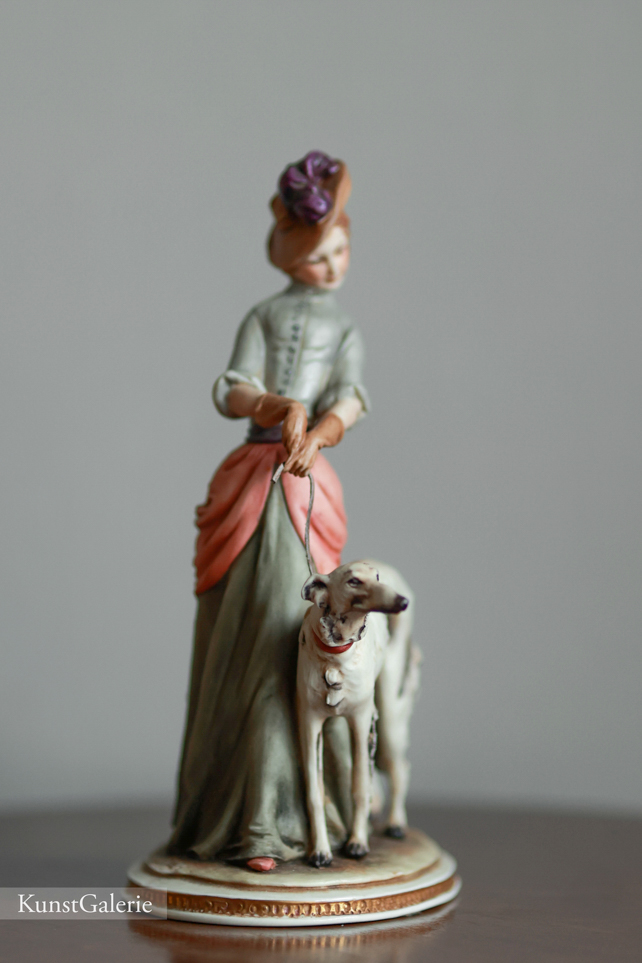 Леди с борзой, Bruno Merli, Capodimonte, статуэтка