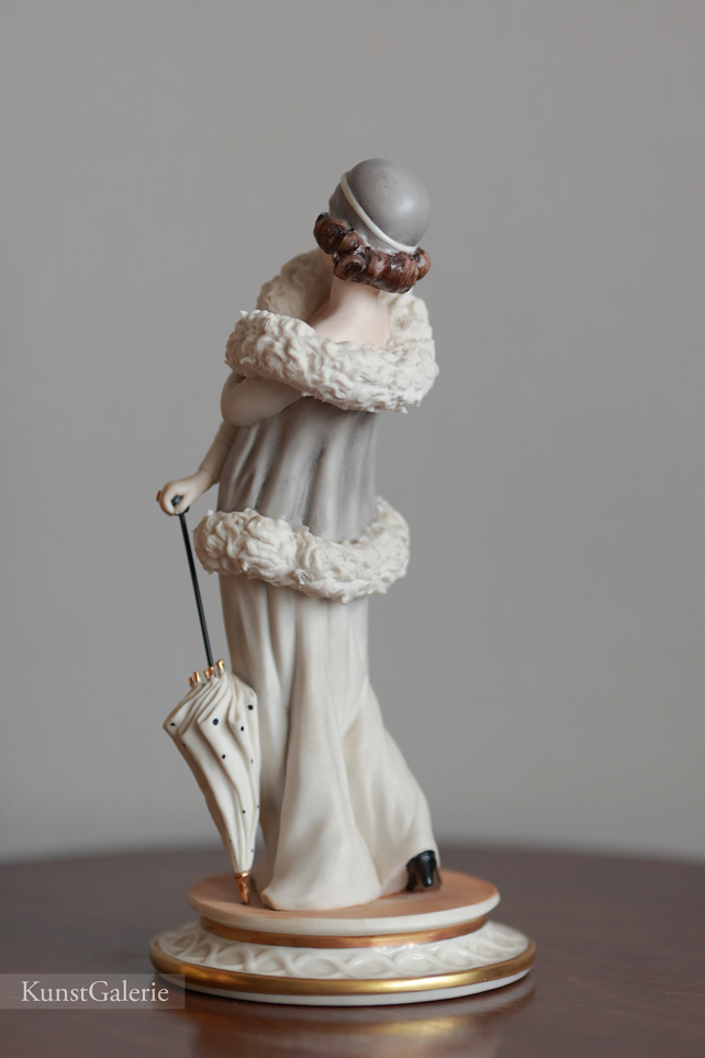 Леди с зонтом, Sandro Maggioni, Capodimonte, статуэтка