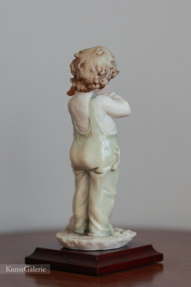 Мальчик с щенками, Bruno Merli, Capodimonte, статуэтка