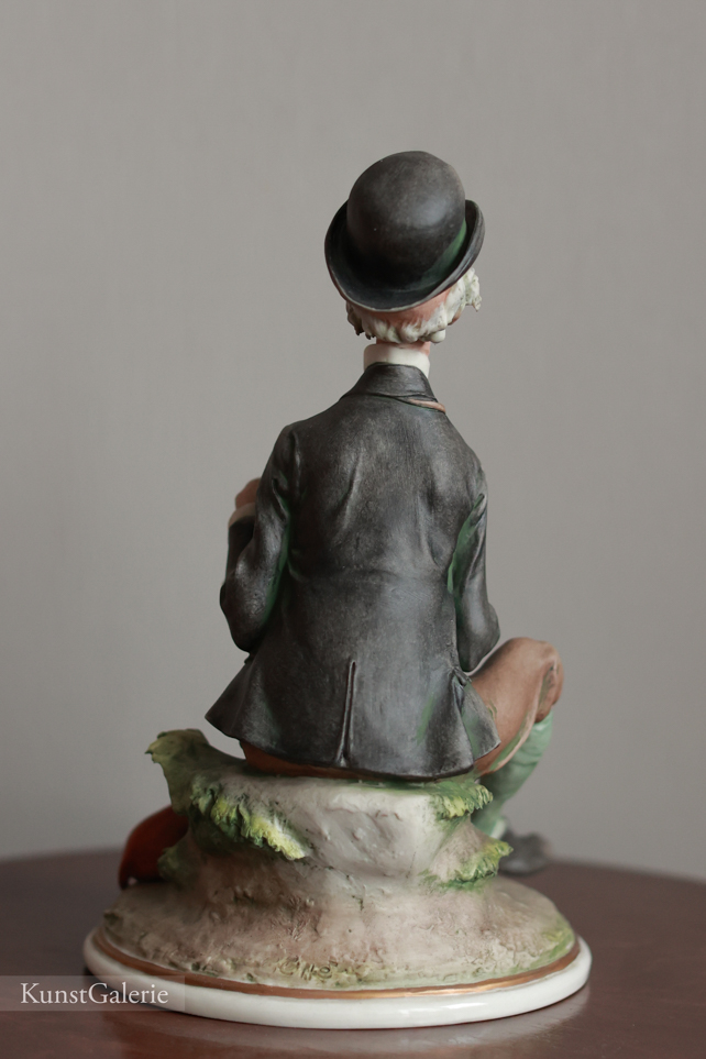 Шарманщик с таксой, Giuseppe Cappe, Capodimonte, статуэтка