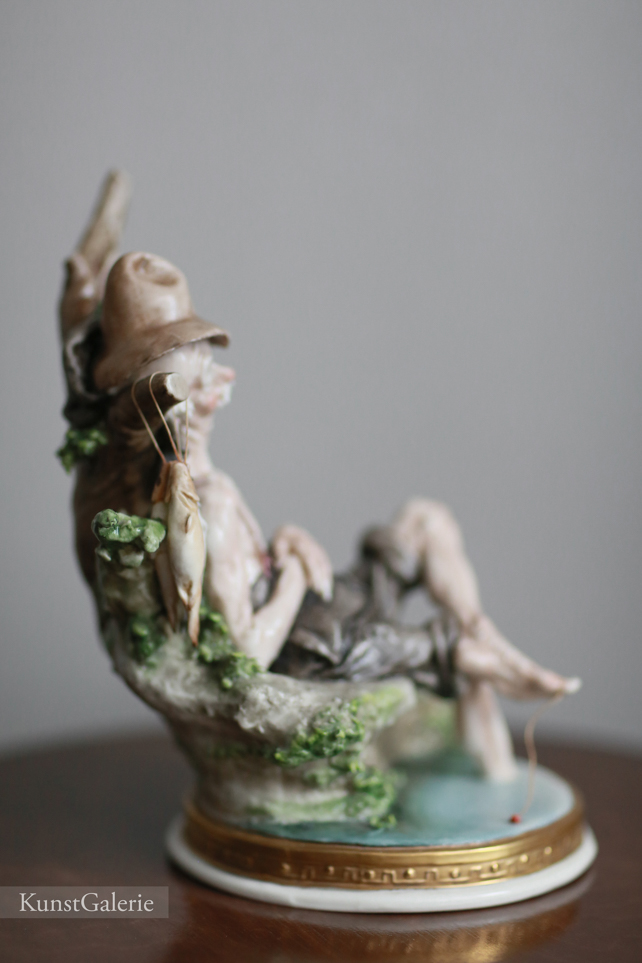 Спящий рыбак, Capodimonte, статуэтка