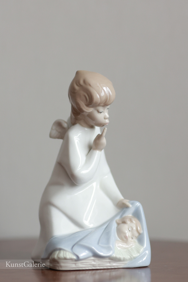 Angel with Child, Lladro, фарфоровая статуэтка, KunstGalerie.ru