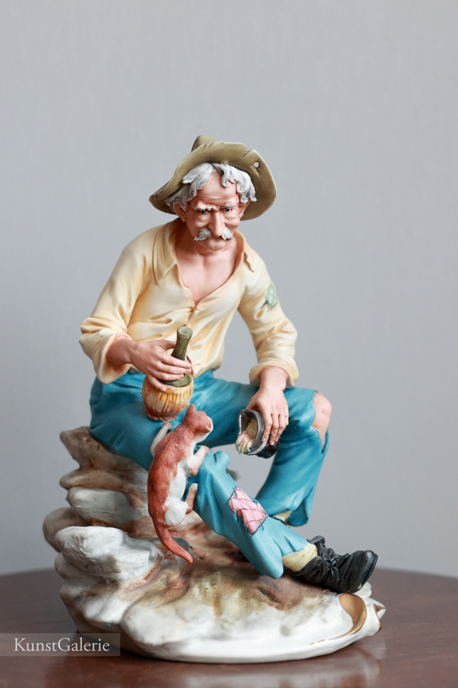 Бродяга с котом, Vincenzo, Capodimonte, статуэтка