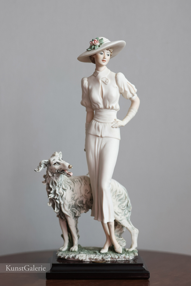 Наташа с борзой, Giuseppe Armani, Florence, статуэтка