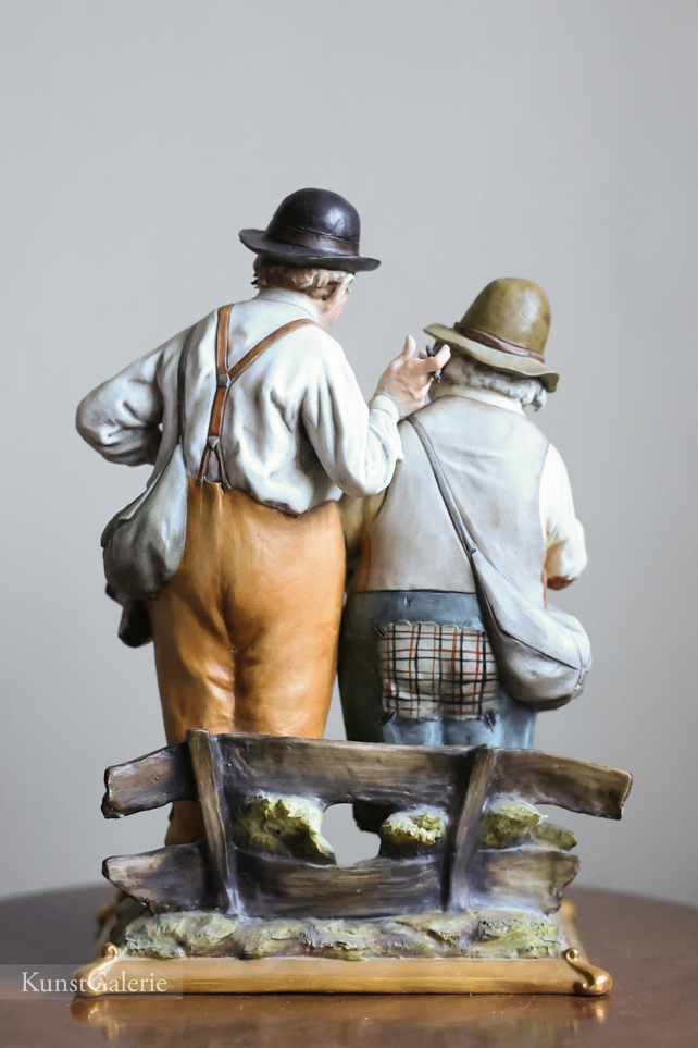 Джентльмены с газетой, Tyche Bruno, Capodimonte, статуэтка