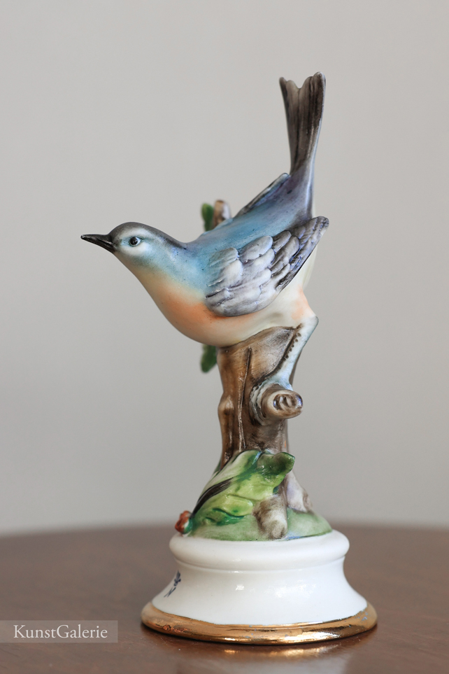 Синяя птичка, Franco, Capodimonte, фарфоровые статуэтки. KunstGalerie
