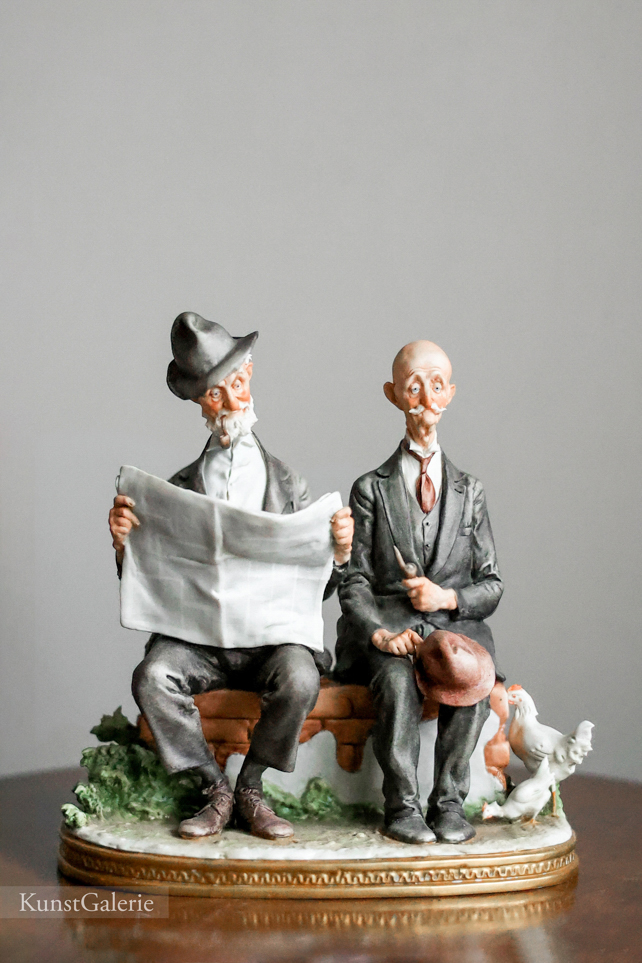 Утренние новости, Giuseppe Cappe, Capodimonte, фарфоровая статуэтка. KunstGalerie